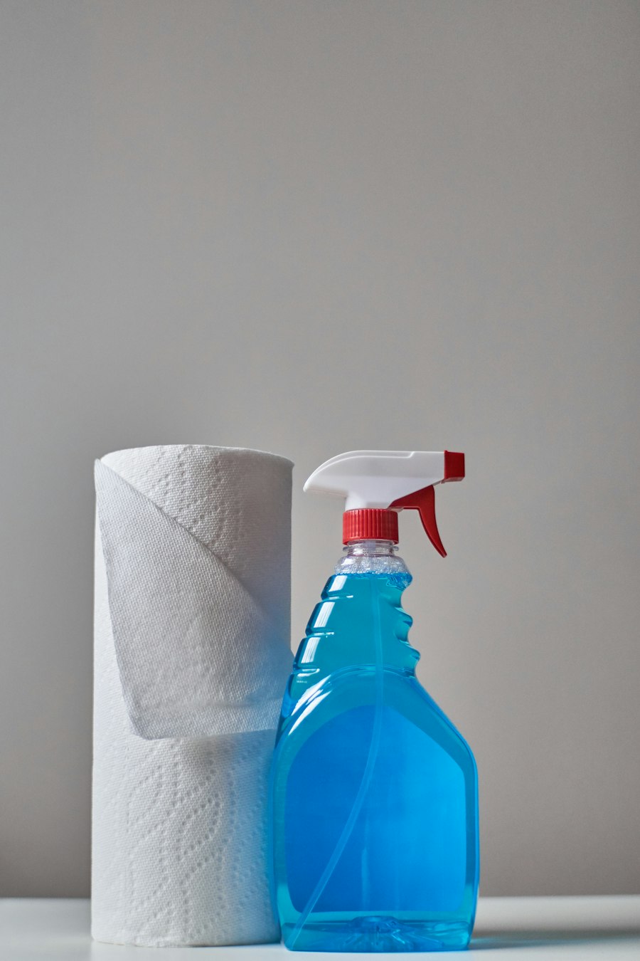 Professional cleaning products ready for a service visit